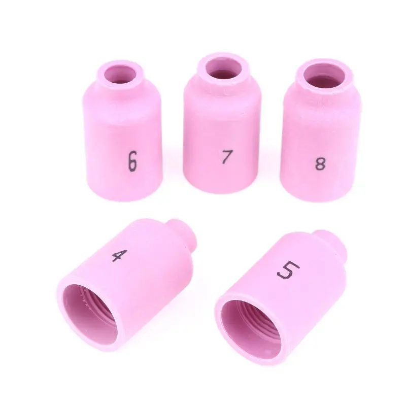5PCS 42mm 54N14 54N15 54N16 54N17 54N18 Alumina Ceramic Nozzles For TIG WP17 18 26 Welding Torch Accessories