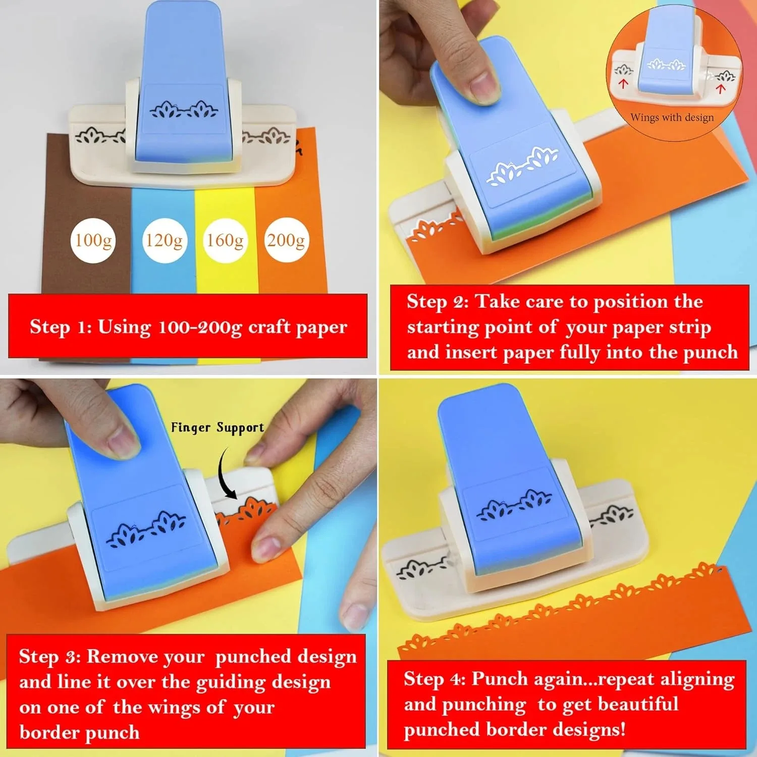 Punches Decorative Lace Edges Scroll Punch Embossing For Scrapbook Cards Easy To Operate DIY Handcraft Tool