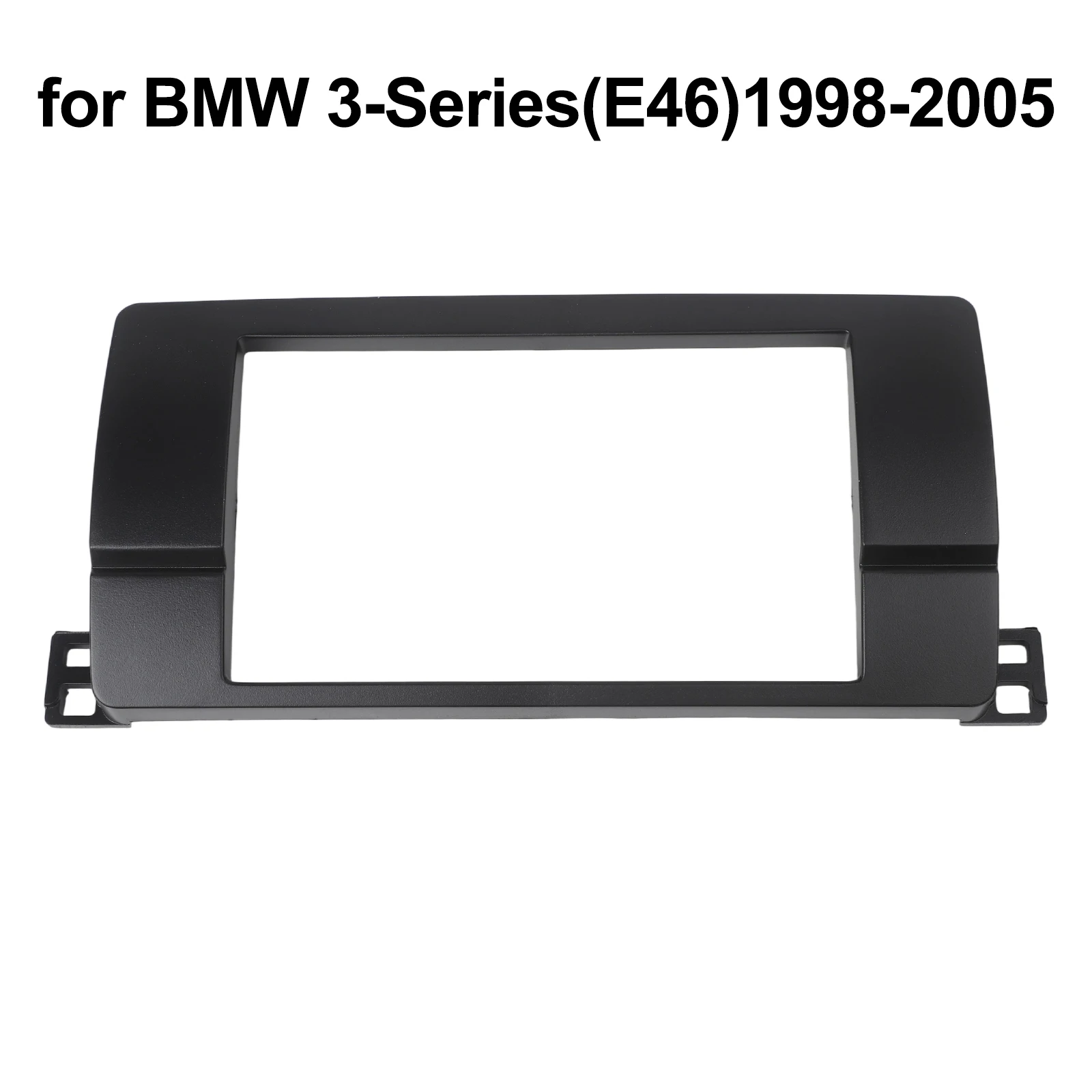 

New Radio Fascia TRIM Auto Black Car Dashboard Double Frame 1* Panel Parts 180*105mm Replacement 1PCS Accessories