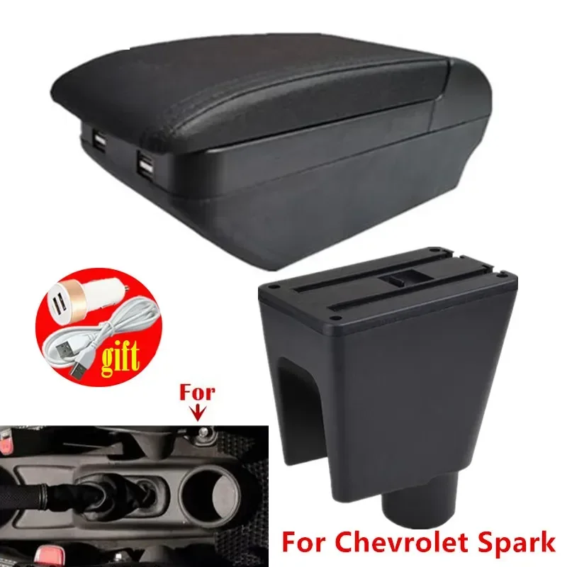 

Car central armrest box For Chevrolet Spark Armrest Box For Chevrolet Spark 3 III Aveo T200 Car Armrest Storage Box Dedicated