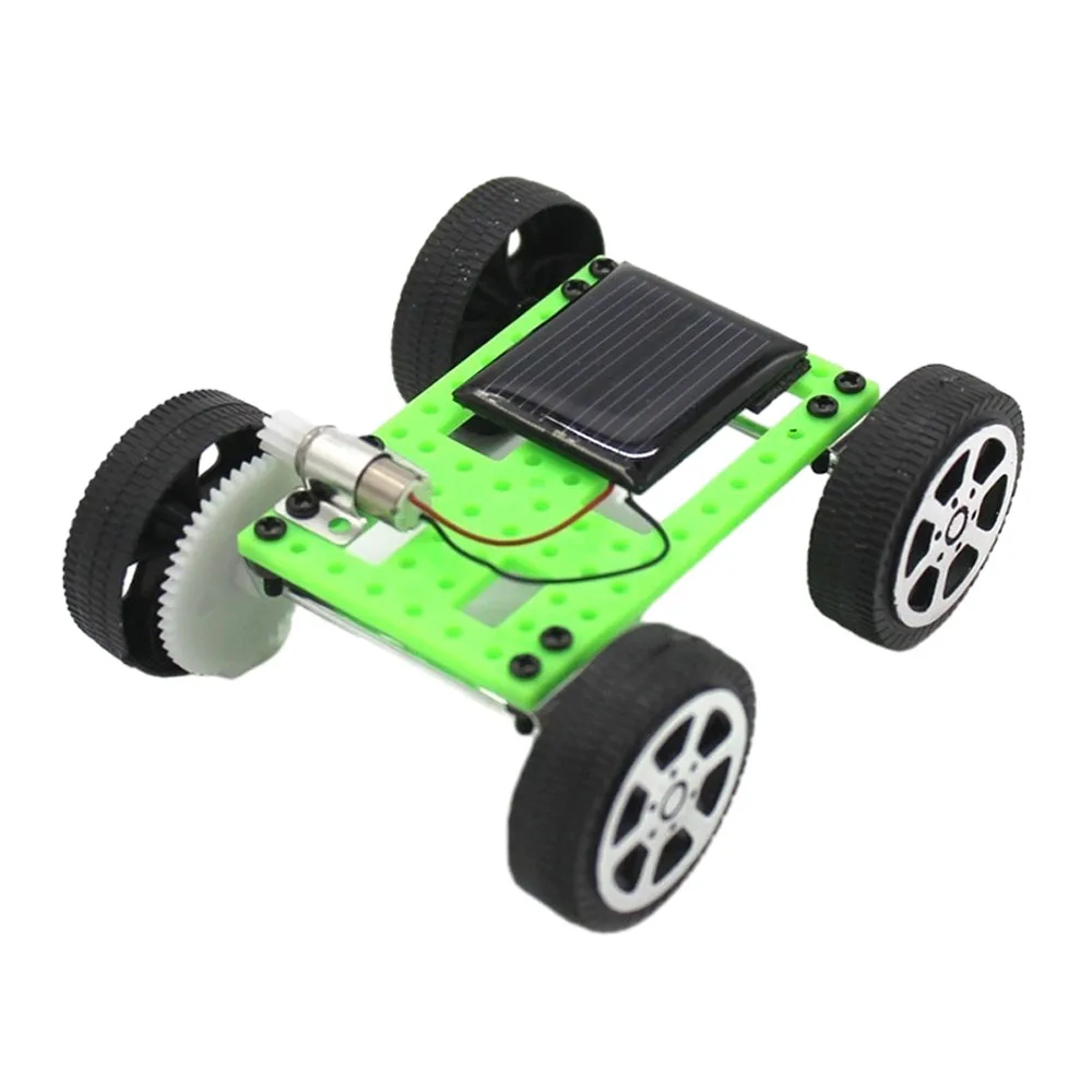 

Mini Solar Car DIY Assemble Toy Set Solar Powered Car Kit Educational Science Solar Car Kit for Kid DIY Child Early Educational