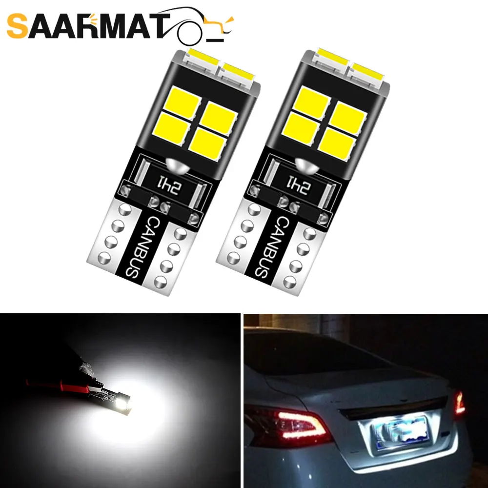 2Pcs LED Clearance Light T10 W5W 194 168 License Plate Parking Lamp for Renault Laguna Coupe Grand Scenic 3 Thalia 1 2 3 Fluence