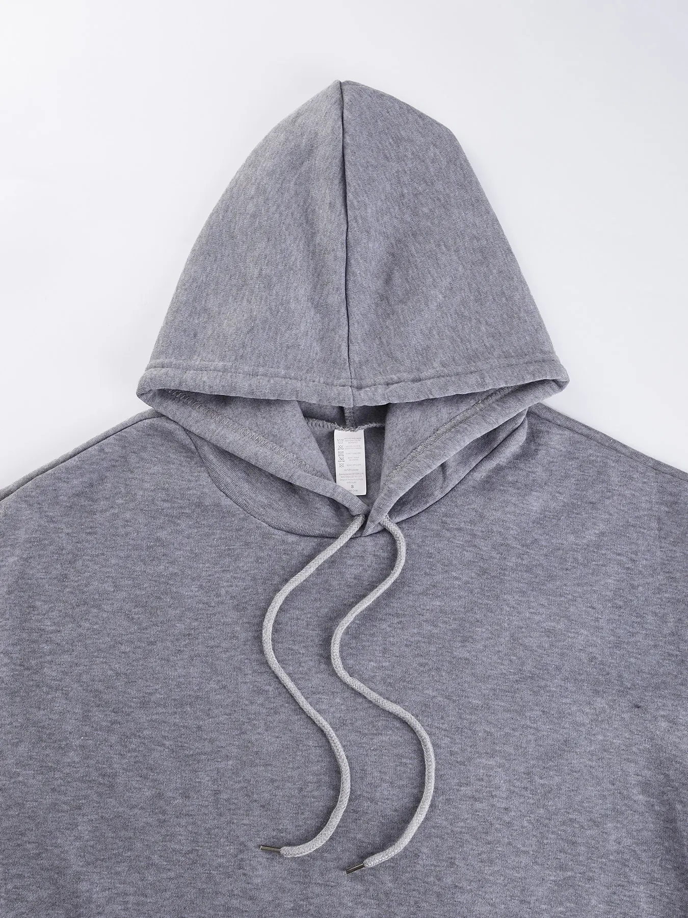 جبل الحب سوف منك الطباعة الرجال بلوزات الشتاء فضفاضة هوديي الرياضة جيب الصوف الدافئة مقنعين أساسيات الرجال الملابس