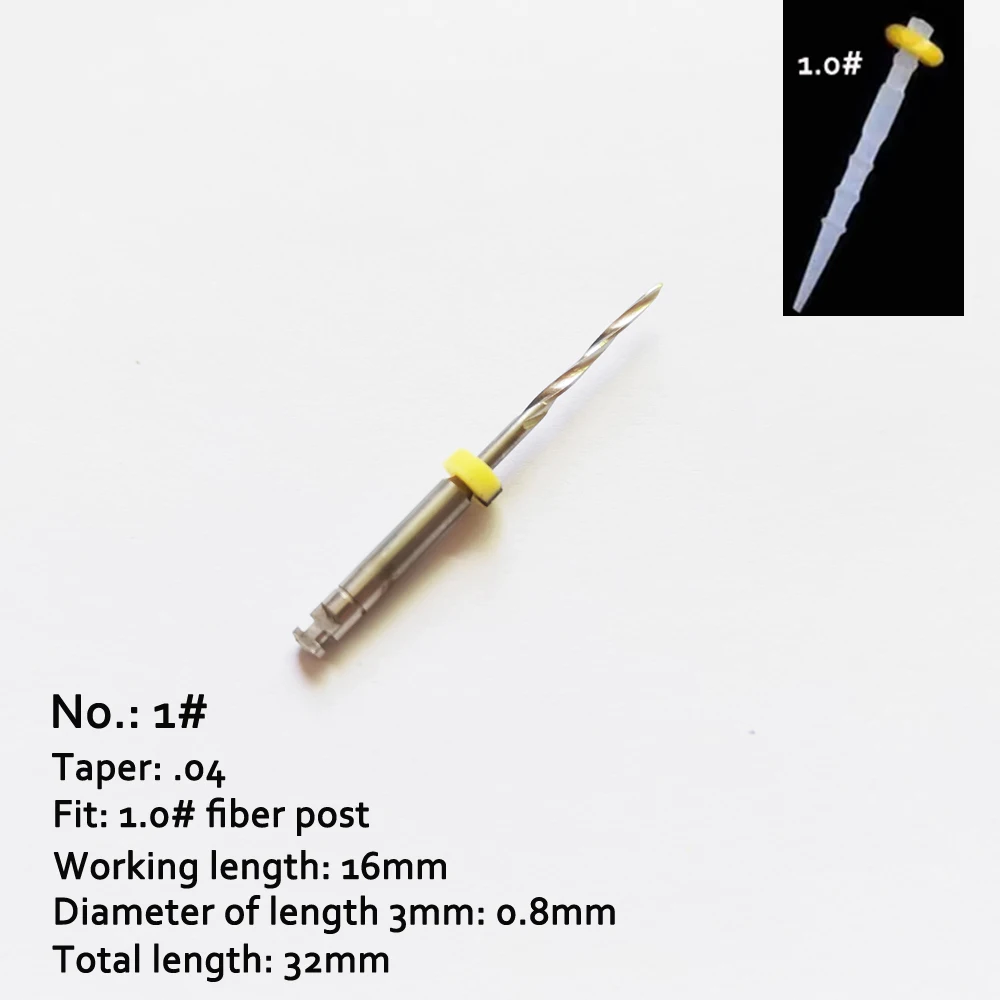 4 PCS/Pack Dental Drills For Fiber Post 1-4# Length 32mm Can Be Sterilled