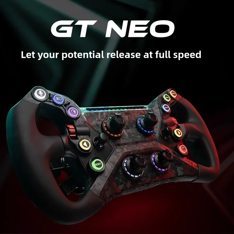 

Многофункциональный кнопочный руль Racing Simulator Game с двойным сцеплением и прямым приводом, совместимый с SIMAGIC GT Neo