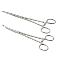 12 14 18cm Hand Tool Hemostatic Forceps Surgical Forceps Tool Hemostat Locking Clamps Forceps Fishing Pliers Curved/Straight Tip