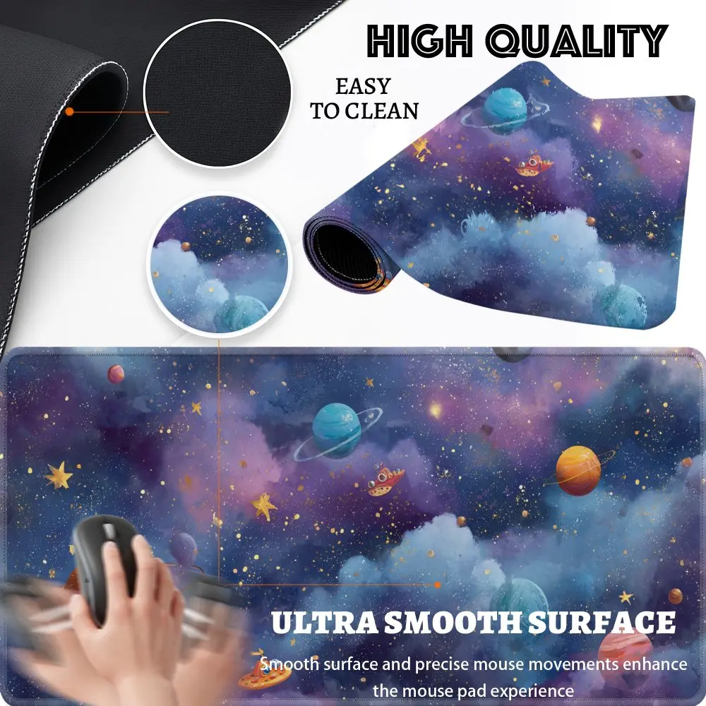 Mouse pad with Japanese aesthetic style computer desk accessories one piece playmat gaming mouse pad alfombrilla de escritorio
