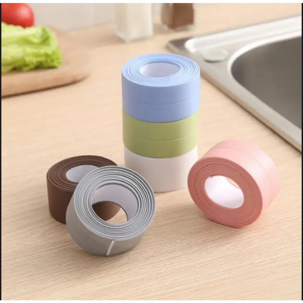 For Self Adhesive Waterproof Caulk Strip PVC Mold Proof Sealing Tape For Kitchen Sink Toilet Bathtub Corner Gap Anti-Mold Trim