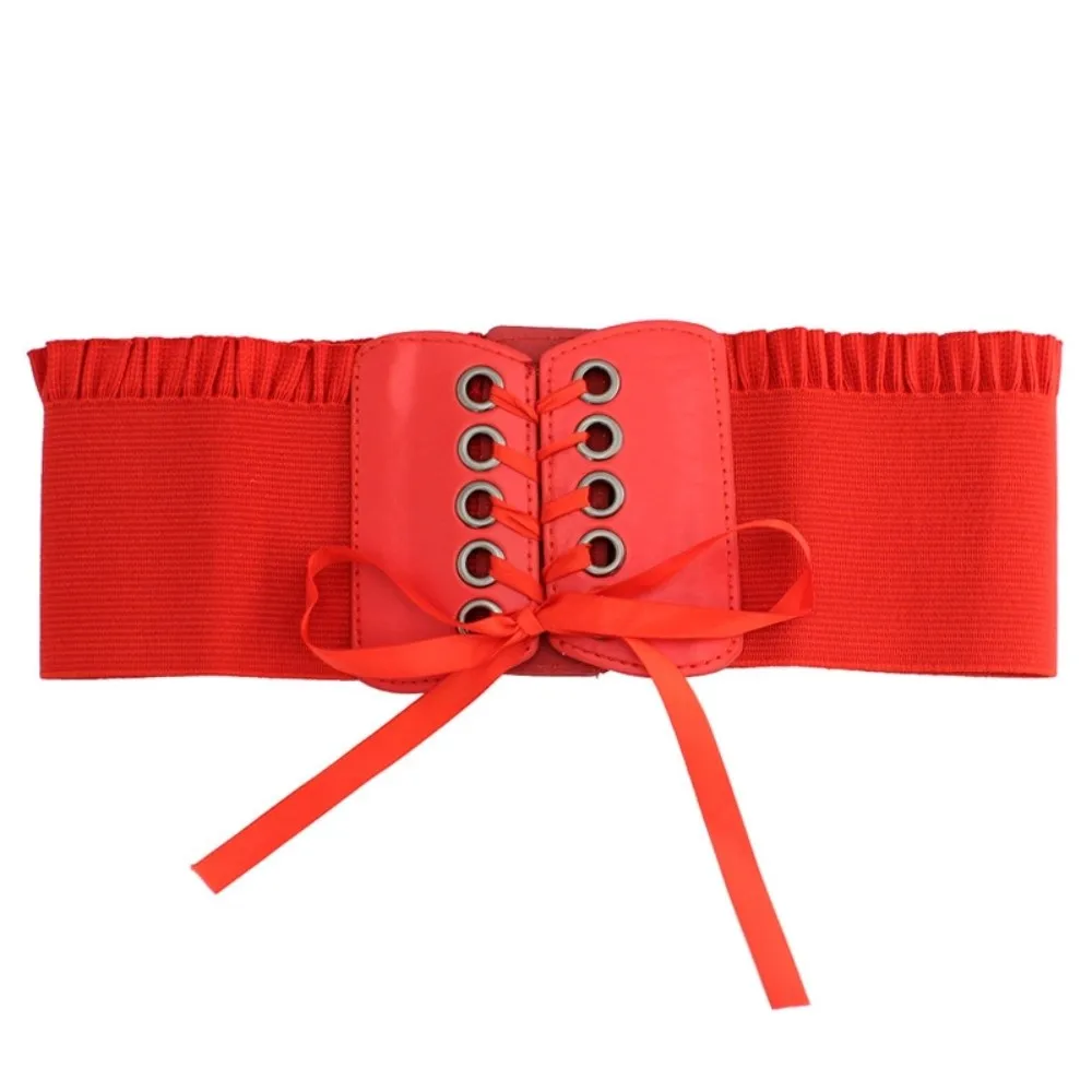 حار مطاطا مشد حزام الخصر التخسيس لباس خارجي حزام الخصر واسعة بسيطة غطاء الخصر للتنانير فستان الملابس العليا