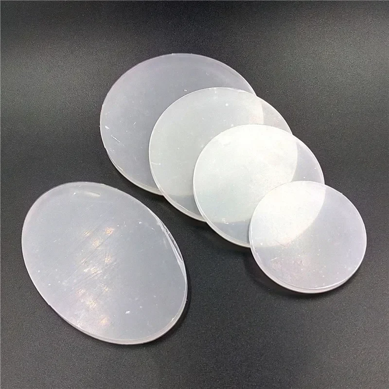 Round Ellipse Acrylic Transparent Bases fit for Clay Tool Acrylic Clay Pottery Sculpture Tool Workbench Pressure Plate Clay Tool