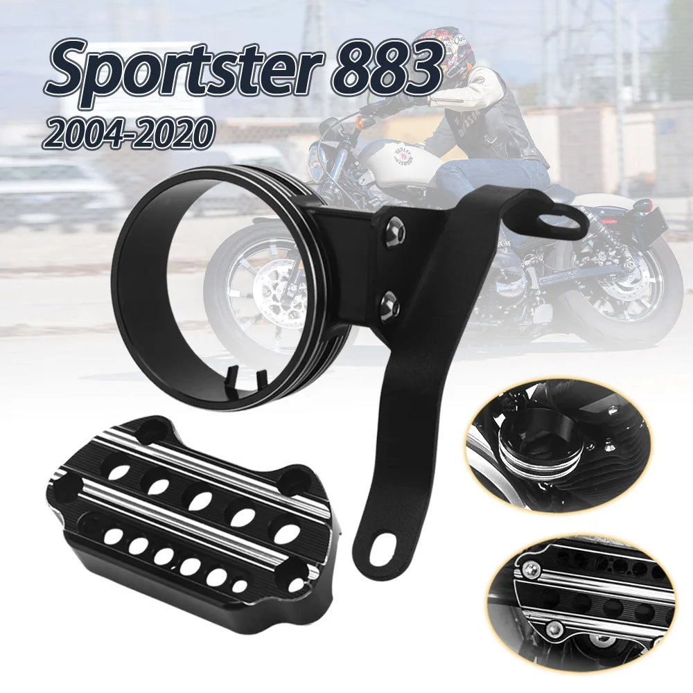 

Motorcycle Instrument Bracket Speedometer Bracket Housing Side Mount Relocation Cover For Sportster 883 XL 2004- 2018 2019 2020