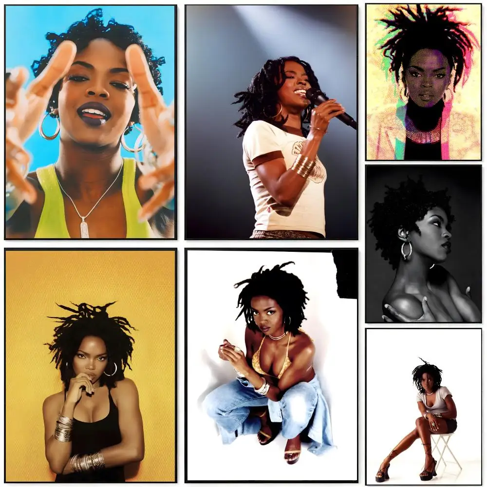 Singer L-Lauryn Hill Poster HD Waterproof Self-Adhesive Wall Art – Multi-Scene Use, Top Gift Pick
