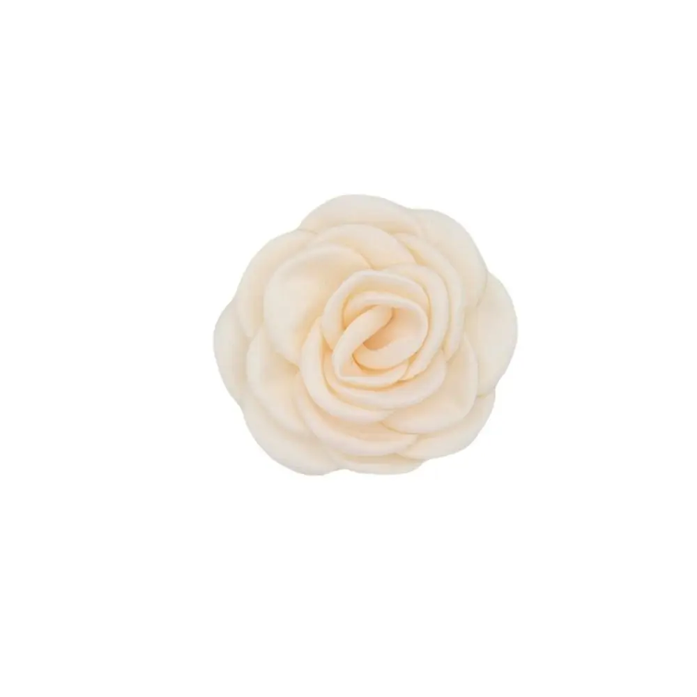 

Satin Rose Fabric Artificial Flower Handmade Camellia Flower Dress Decoration Boutique DIY Hair Accessory Handmade Material