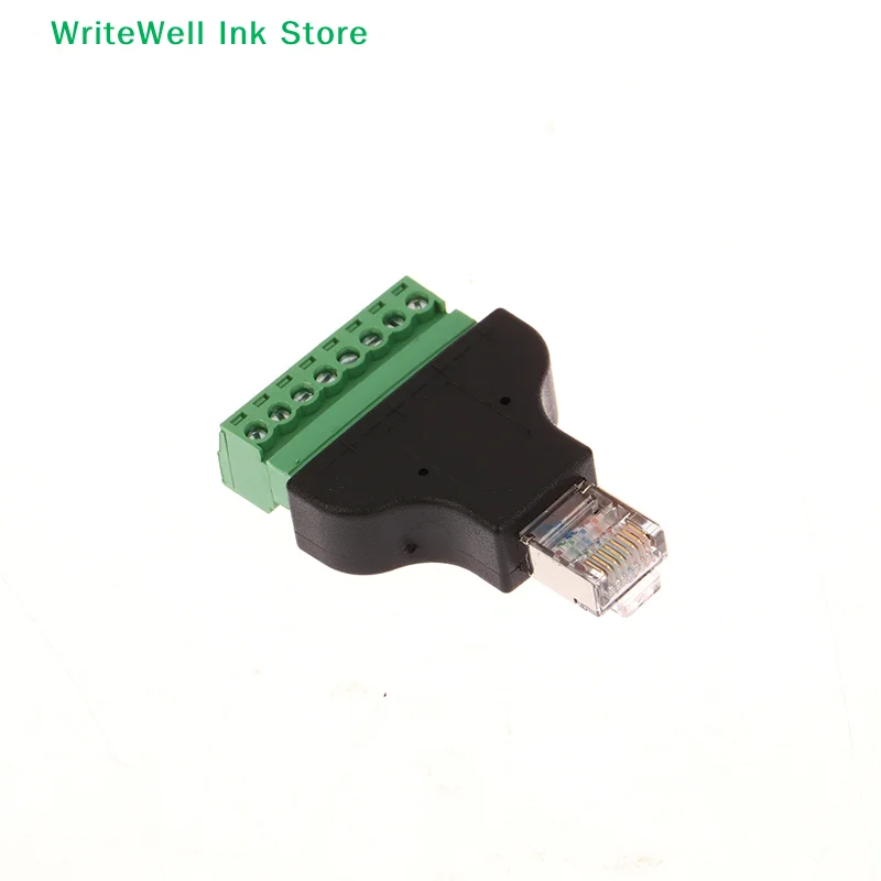 [FOA]Computer Related Connection And Connectors RJ45 Female To Screw Terminal 8 Pin Connector Ethernet Cable Extender Adapter