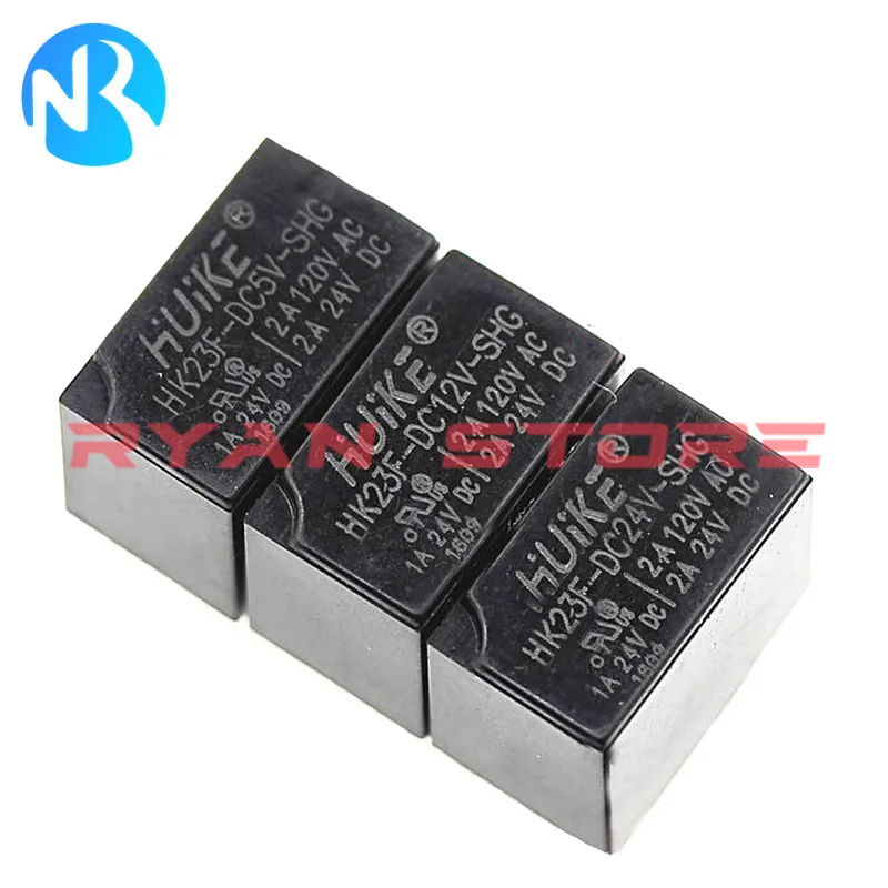 5PCS 100% New Original Relay HK23F DC5V DC12V DC24V SHG 6Pin 2A 0.2W HK23F-DC5V SHG HK23F 12VDC SHG HK23F-DC24V-SHG