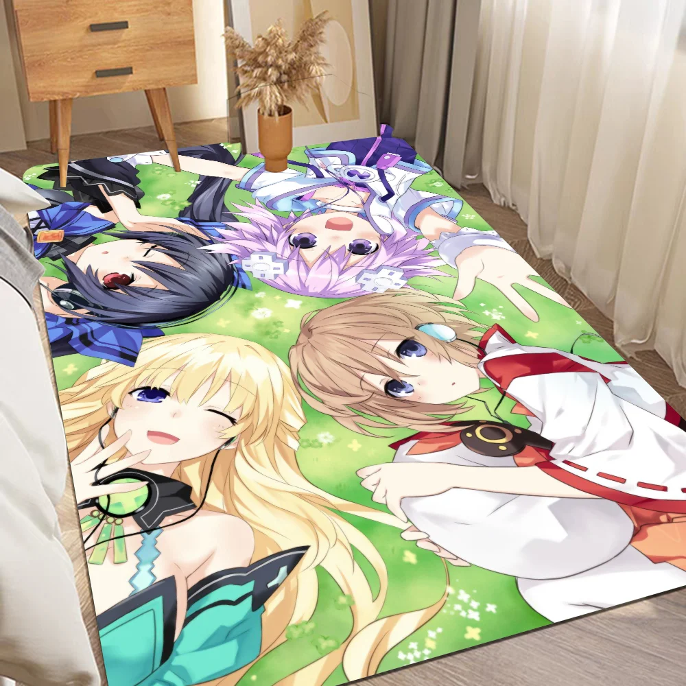 Hyperdimension Neptunia Entrance Door Mat Anti-slip Absorb Water Long Strip Cushion Bedroon Mat Toilet Rug