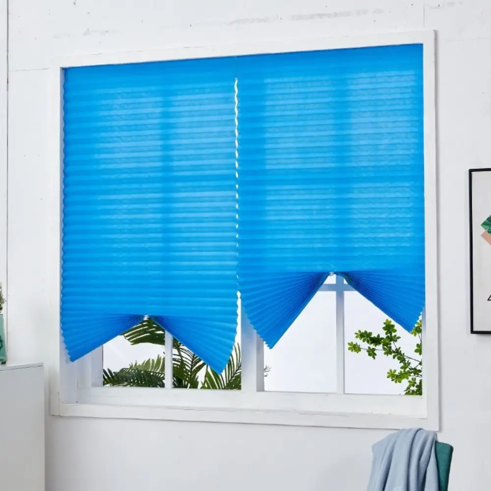 Temporary Curtain Sunshade Curtain UV Block Thermal Insulated Window Shade Non-perforated Adjustable Travel Window Cover