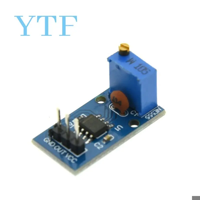 DC 5V 12V NE555 Adjustable Resistance Frequency Pulse Generator Module Single Channel Output for Arduino Smart Car