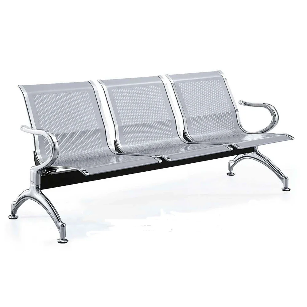 CY-W03 Airport Chair Waiting Metal Waiting Chair Hospital Waiting Room Public Three In One Gang Bench Seats