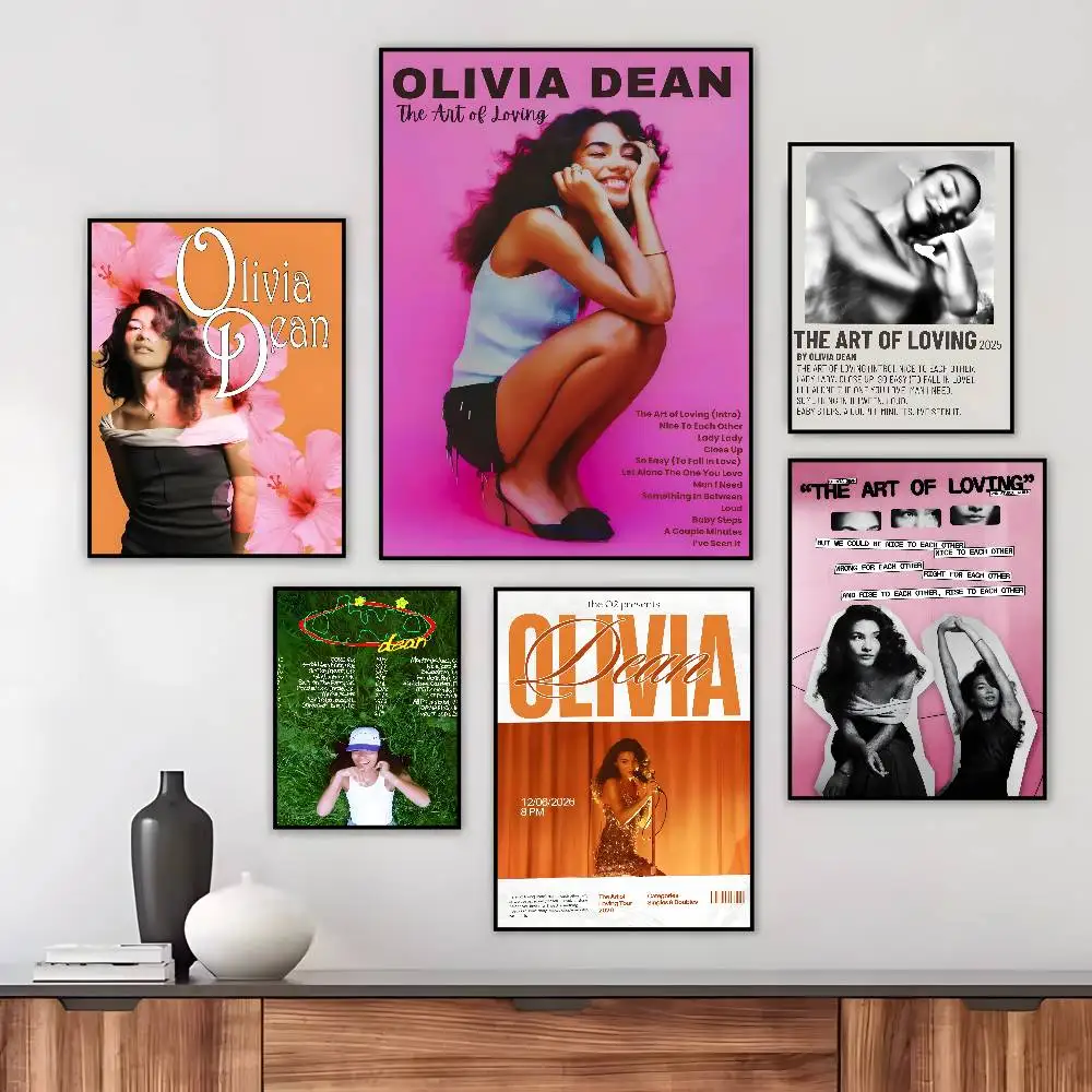 Olivia Dean The Art Of Loving Poster Art canvas HD aesthetic Printing Paper Wall Art for Living Room Bar fashion Home Decor