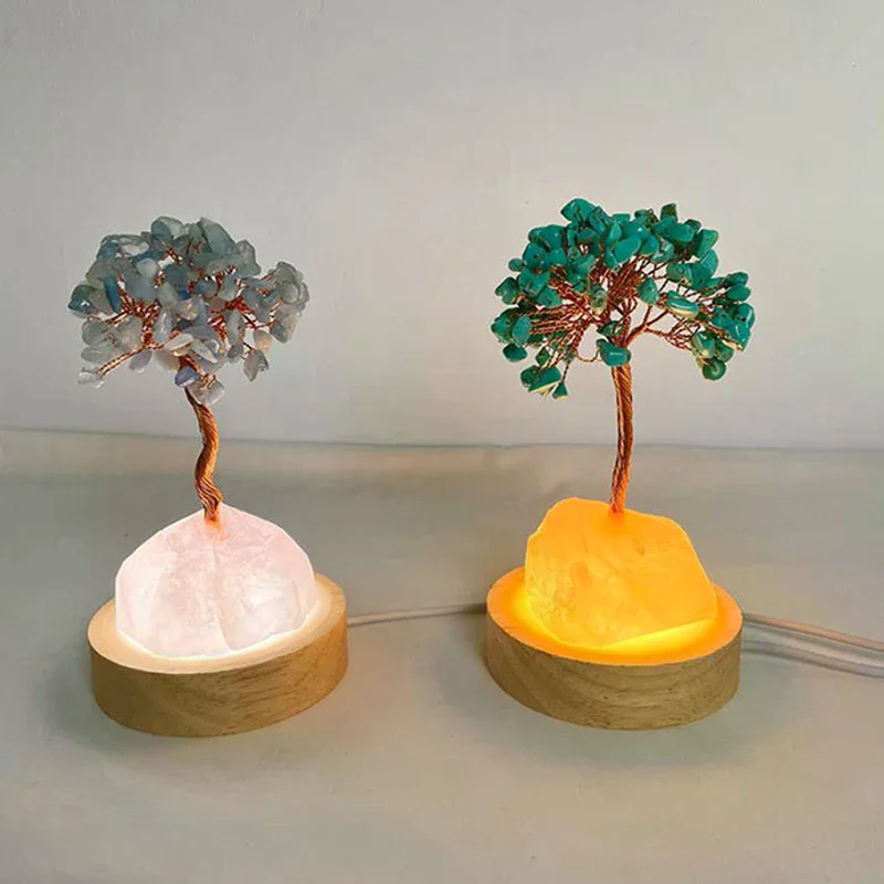 قاعدة إضاءة LED خشبية حامل ضوء الليل عرض الديكور قاعدة مصابيح خشبية مصباح ليد حامل عرض دوار USB