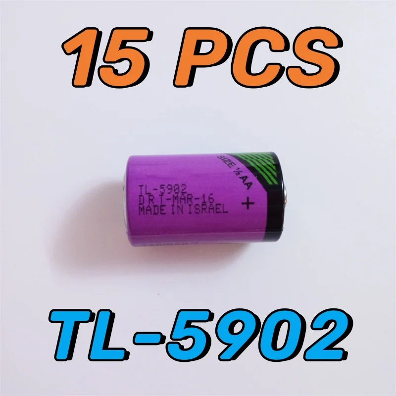 15PCS New TL-5902 1/2AA ER14250 LS14250 Primary Lithium Battery For CNC Machine Tools Alarm Clock Gas Meter Replacement Batteria