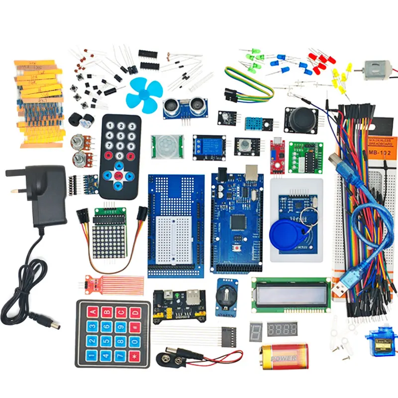 Imagem -06 - para Mega 2560 r3 Kit de Partida Servo Motor Rfid Relé de Alcance Ultrassônico Lcd para Arduino