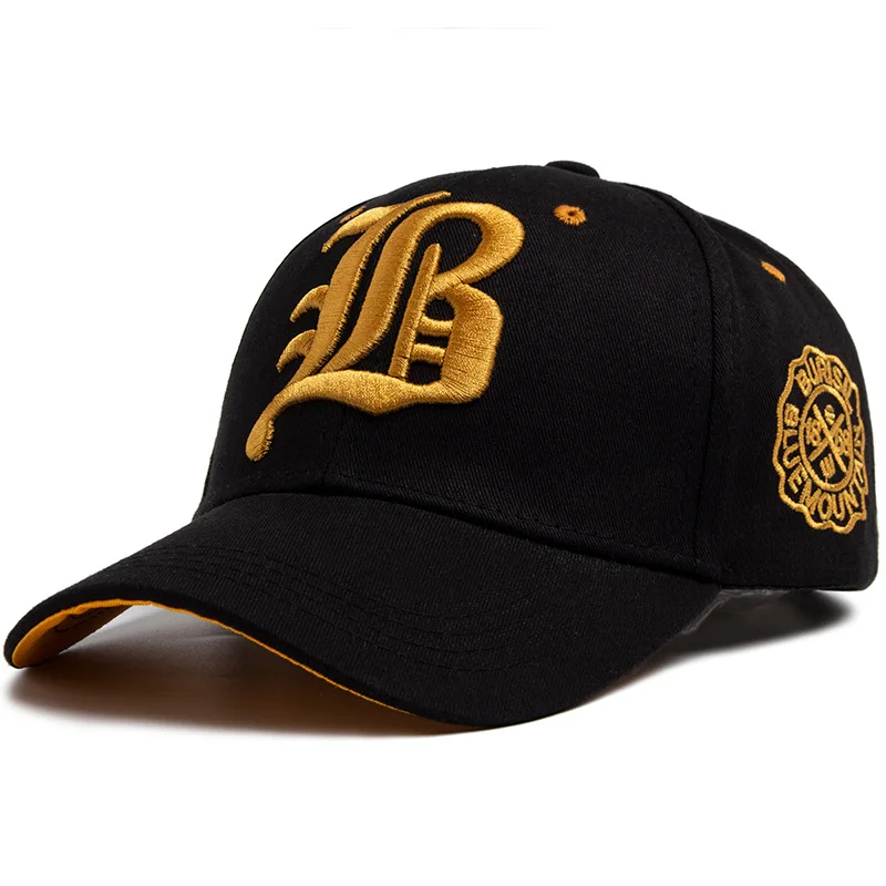 2024 New Unisex Gothic Letter FLB Embroidery Baseball Caps Spring and Autumn Outdoor Adjustable Casual Hats Sunscreen Hat