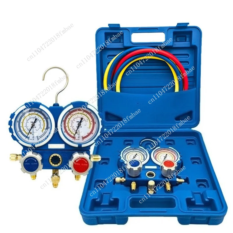 VMG-2-R22-B R410a/R134a/R32 Air Conditioner Fluorine Set Refrigerant Pressure Dual Gauge