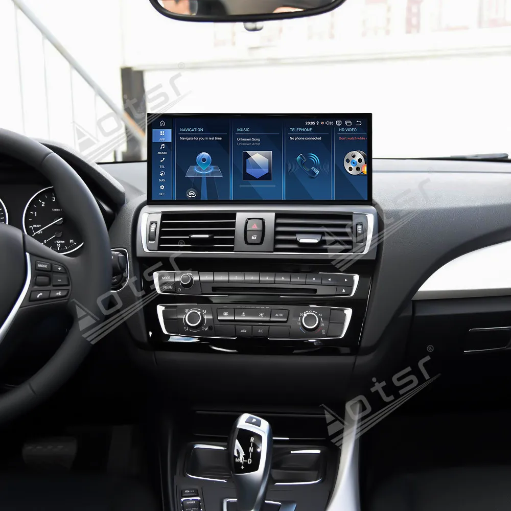 راديو السيارة 15.8 بوصة 2K HD شاشة تعمل باللمس كوالكوم لسيارات BMW 1 Series 2014-2016 Carplay مشغل وسائط متعددة رئيس وحدة أندرويد 13 تحديث