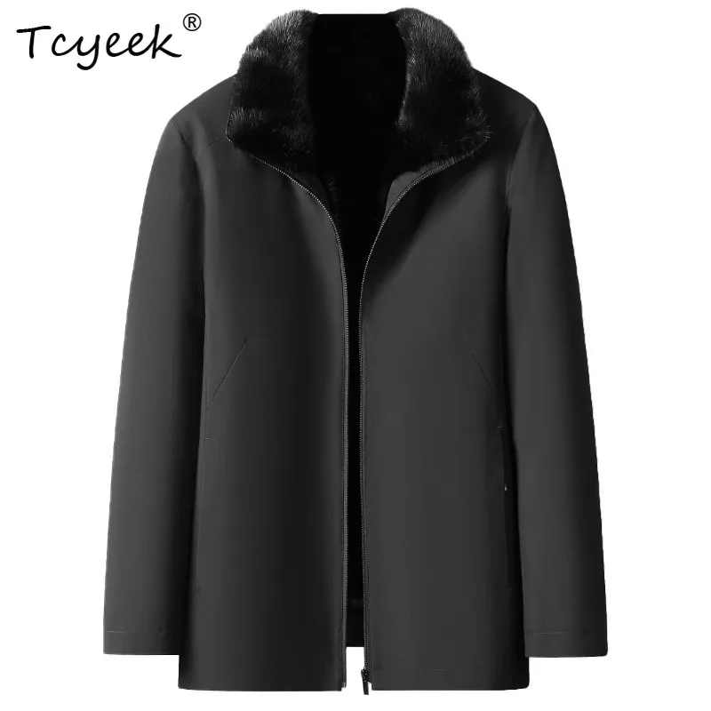 Men's Natural Mink Fur Parka