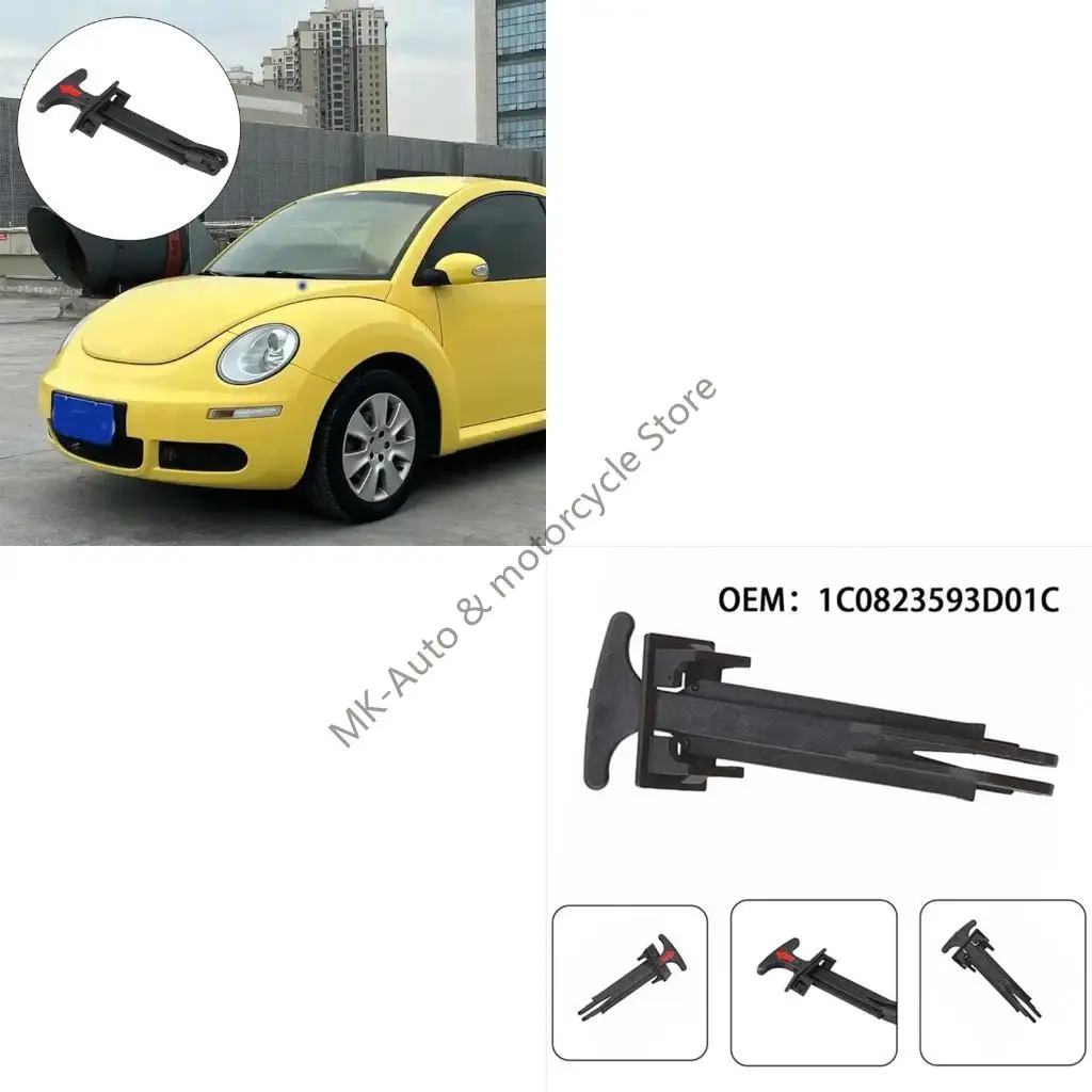 

F62F 1C0823593D Car Exterior Hood Latches Release Pull Handle for Reduced Effort and Improved Longevity in Auto Use.