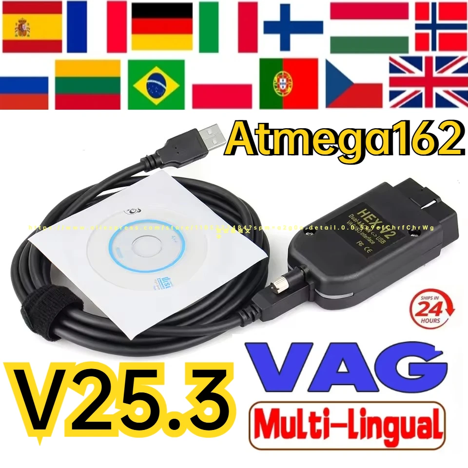 

NEW FOR VCDS VAGCOM Unlimited Vins VCDSCAN HEX Update V25.3 For VW AUDI Skoda Seat Multi-Language Car Autocom Diagnostics Tool