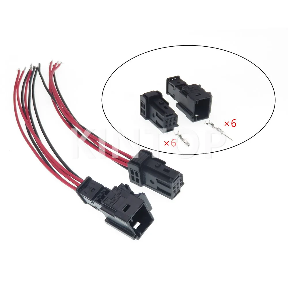 

1 Set 6 Pins 98298-0001 1379118-1 AC Assembly Miniature Car Socket High Quality Auto Unsealed Plug With Terminal