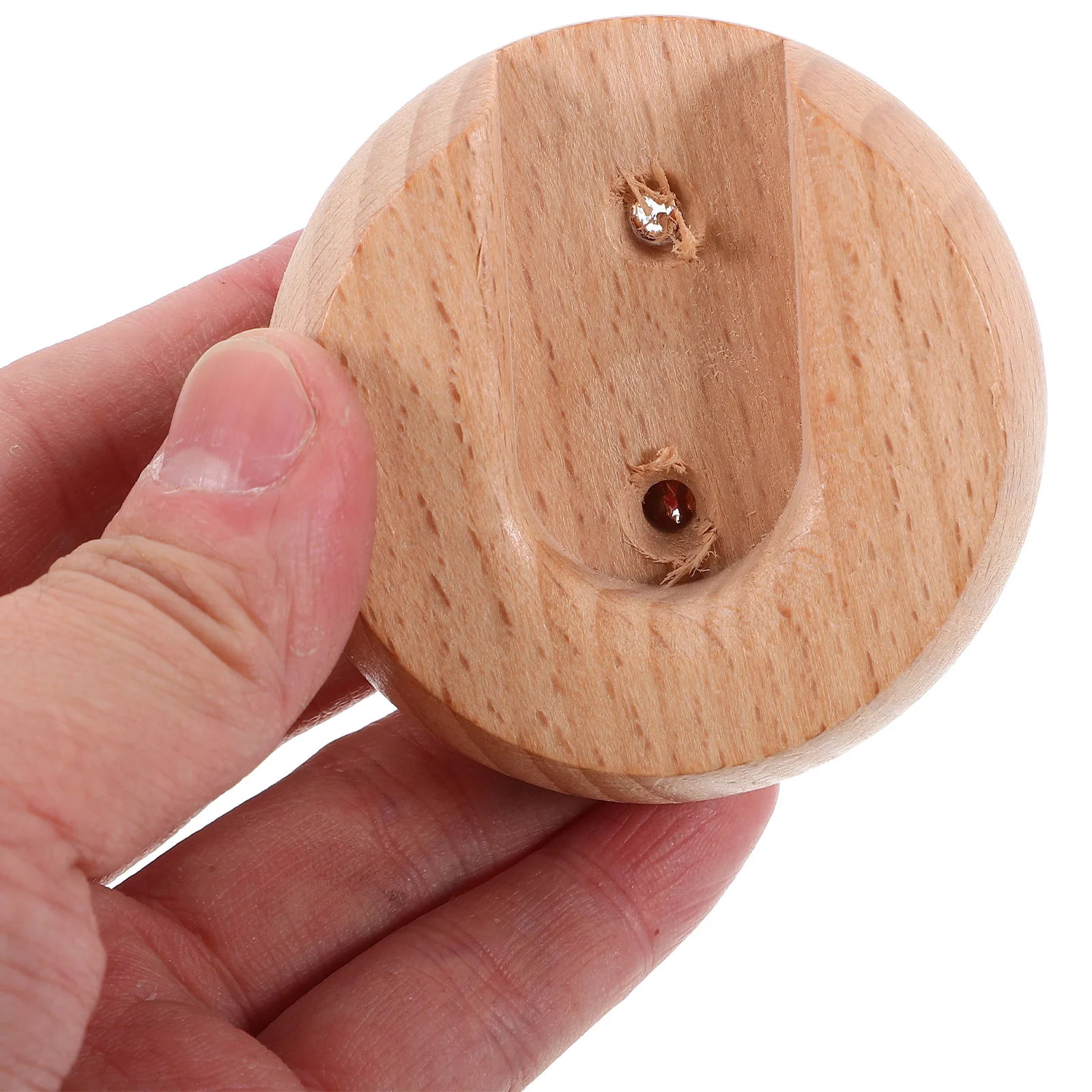 10 قطعة قضيب خزانة قوس القطب الخشبي المقبس سهلة التركيب الحمام غرفة نوم دعم 20 مللي متر خزانة القطب بين قوسين خزانة قضيب قوس #1