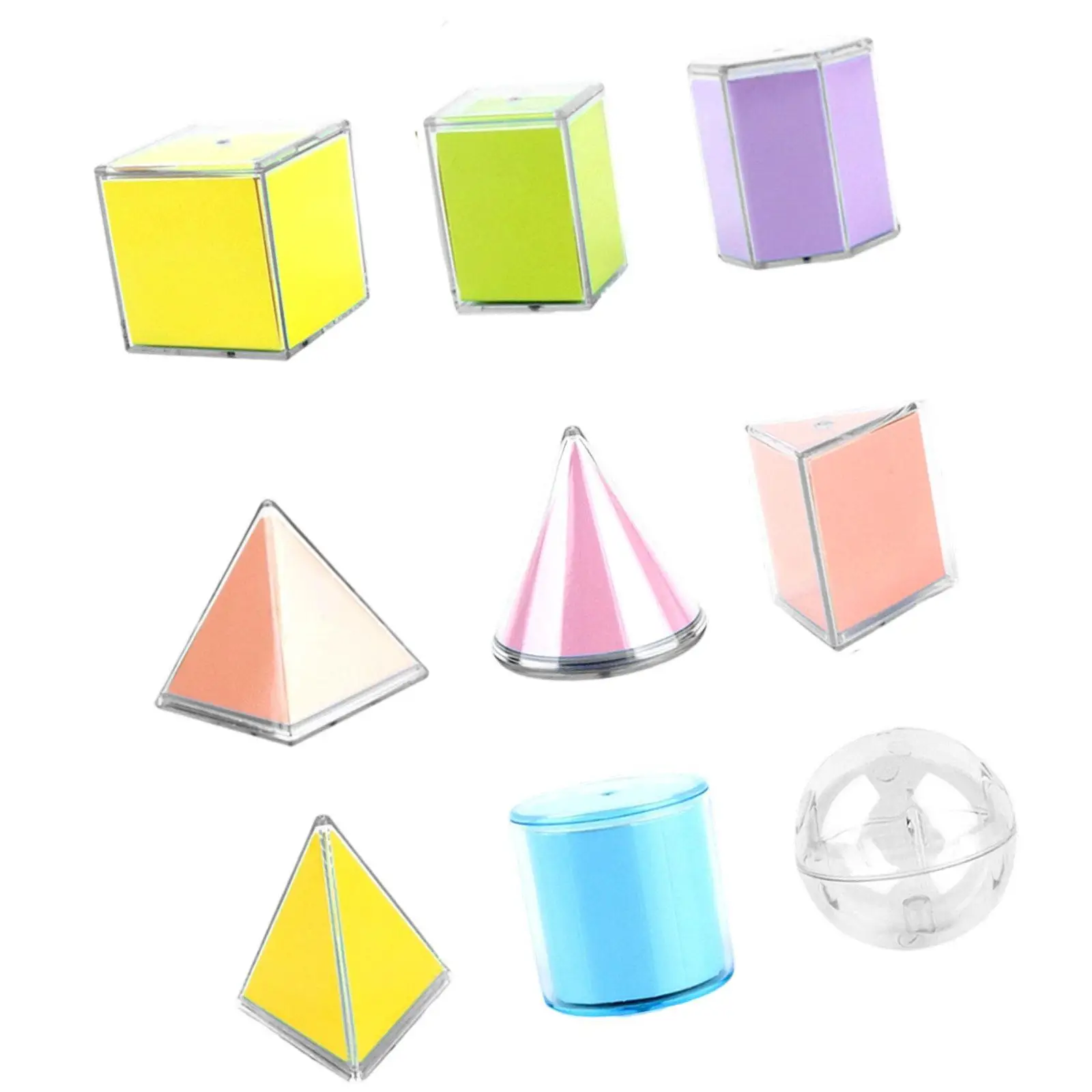 Kids Mathematics Items Geometric Solids Educational Cubes for Children Volume Surface Area Demonstrator School Supplies