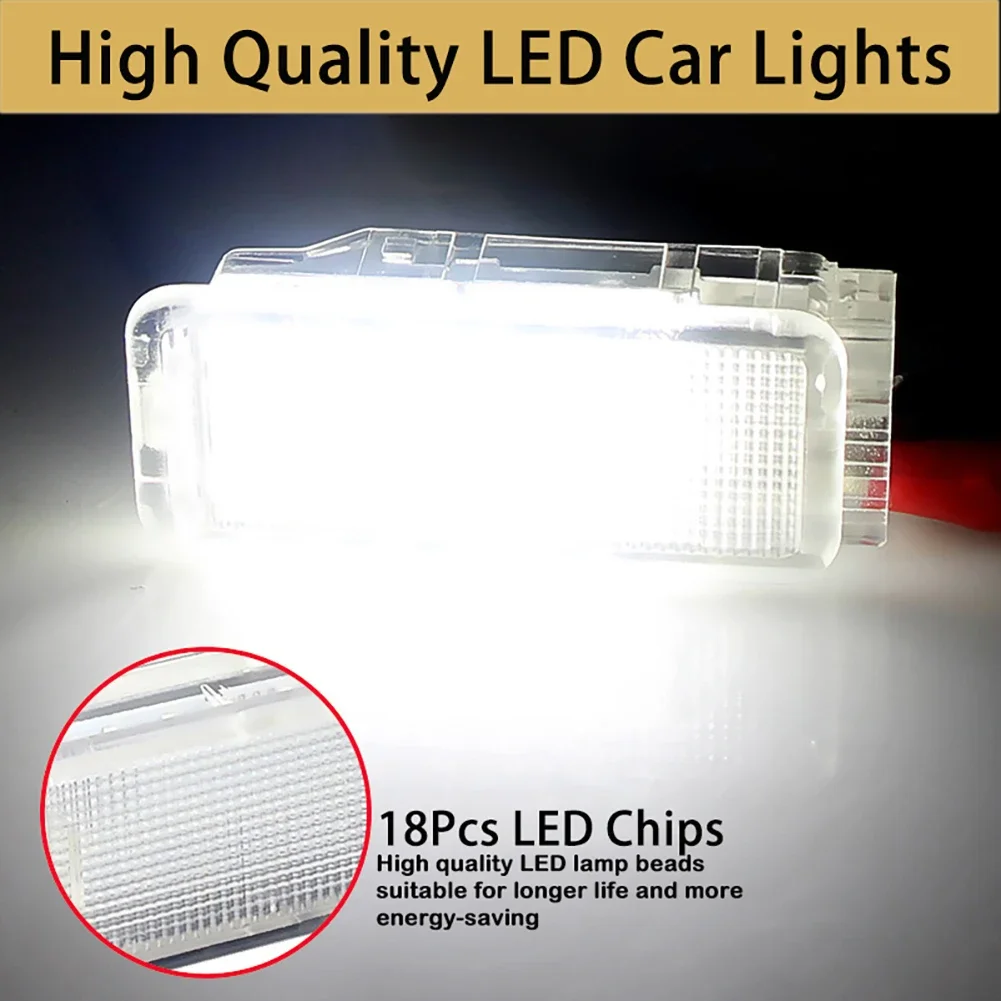 LED Trunk Cargo Lamp Footwell Under Door Glove Box Light For Peugeot 3008 206 308 307 2008 207 508 5008 407 306 Expert