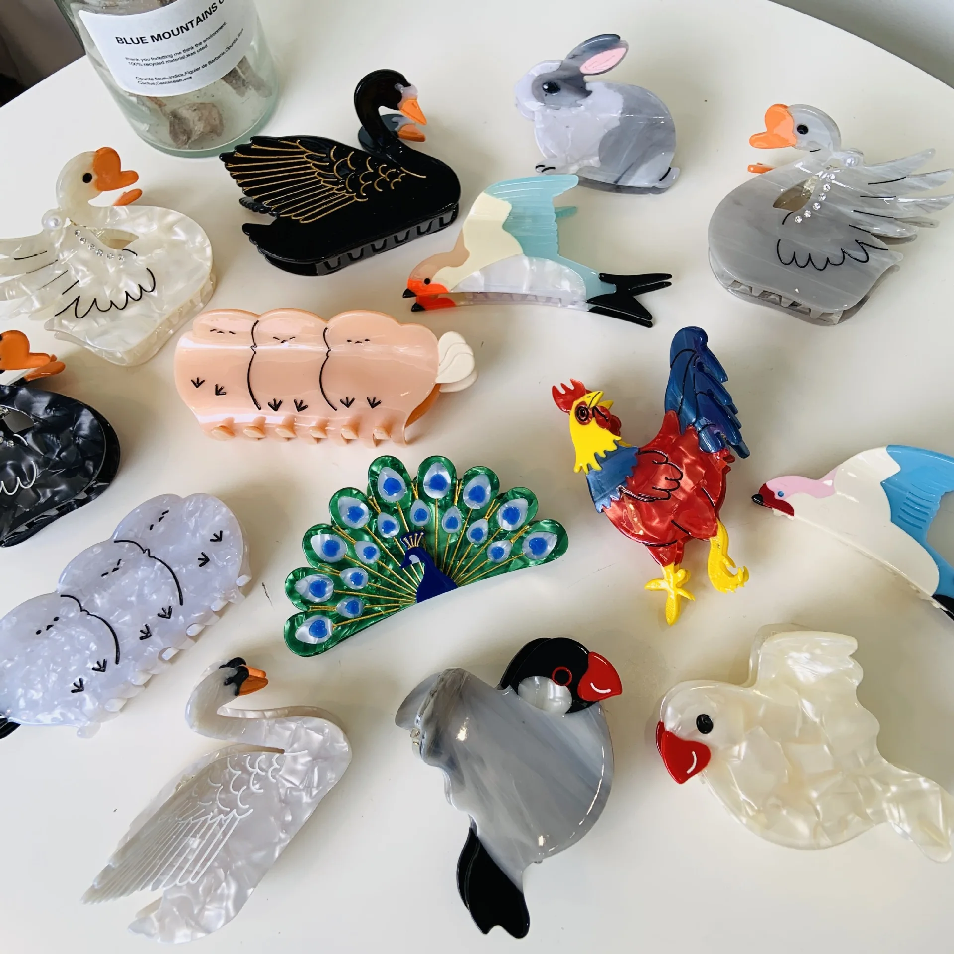 

Новая заколка из ацетатного волокна в форме животного, детская заколка для волос