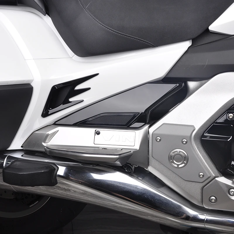 

Motorcycle Side Flow Hood Fairing Protection Board ABS Chrome Silver Black For Honda Goldwing GL1800 BA AD F6B GL1800B 2018-2023