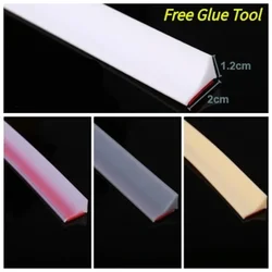 6 colors Silicone Water Stopper Countertop Water Retaining Strip Kitchen Bathroom Washing Machine Shower Threshold Dam Barrier