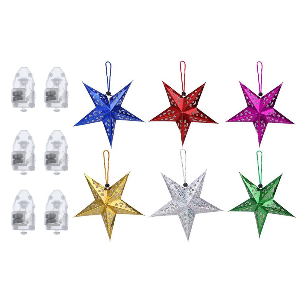 

1Set Five Hanging Pendant Lamp Unique Room Decor Light for Holiday Party Scene Christmas Decorations Creative