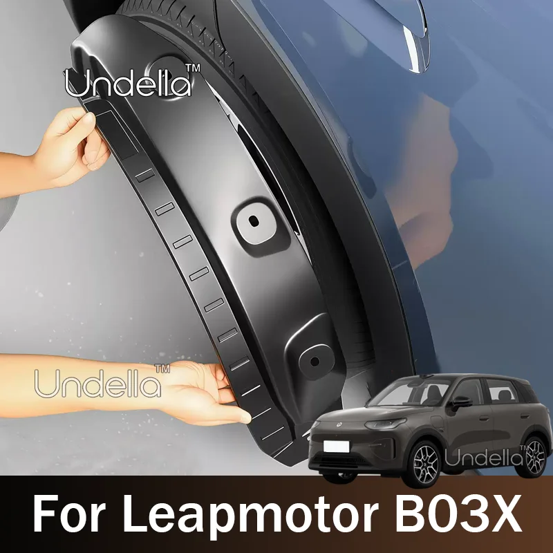 For Leapmotor B03X 2026 2027 Car Mud Guards Rear Wheel Fender Antifreeze Mudguard Mudflaps Anti-freeze Liner Car Accessories