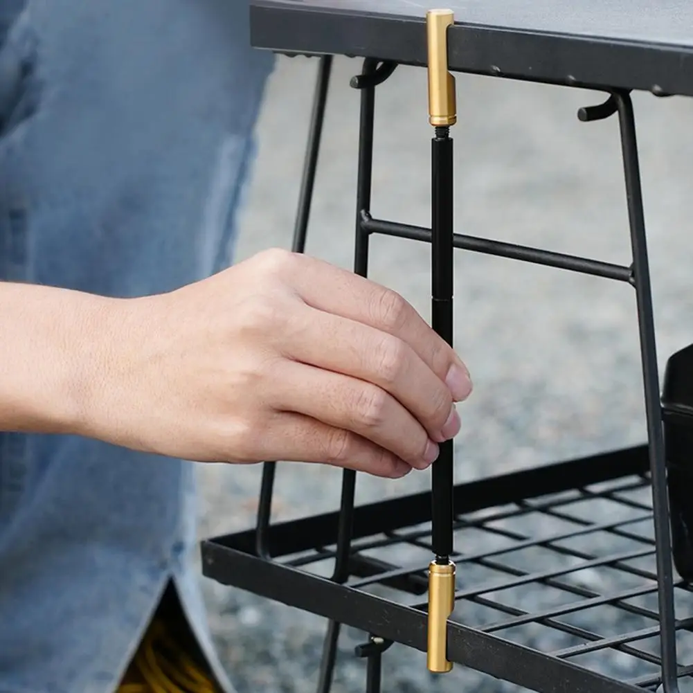 

Mesh Table Connector Rod，Aluminum Alloy，Brass Ends，Adjustable，Outdoor Camping Folding Table Fixing Metal Connection Pole