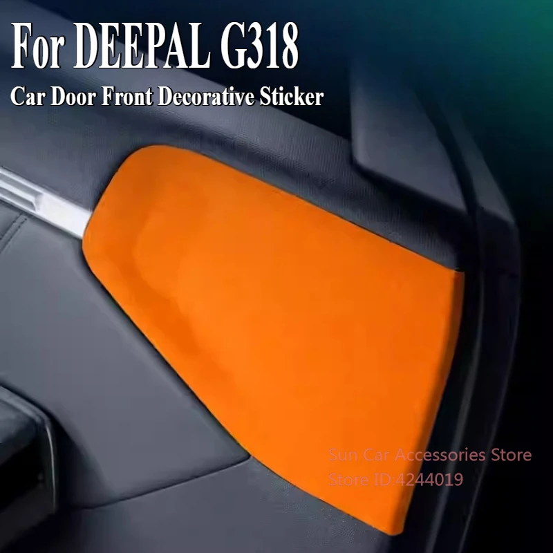 

For Changan DEEPAL G318 2024-2025 Alcantara Suede Car Door Front Decorative Sticker Interior Modified Accessory