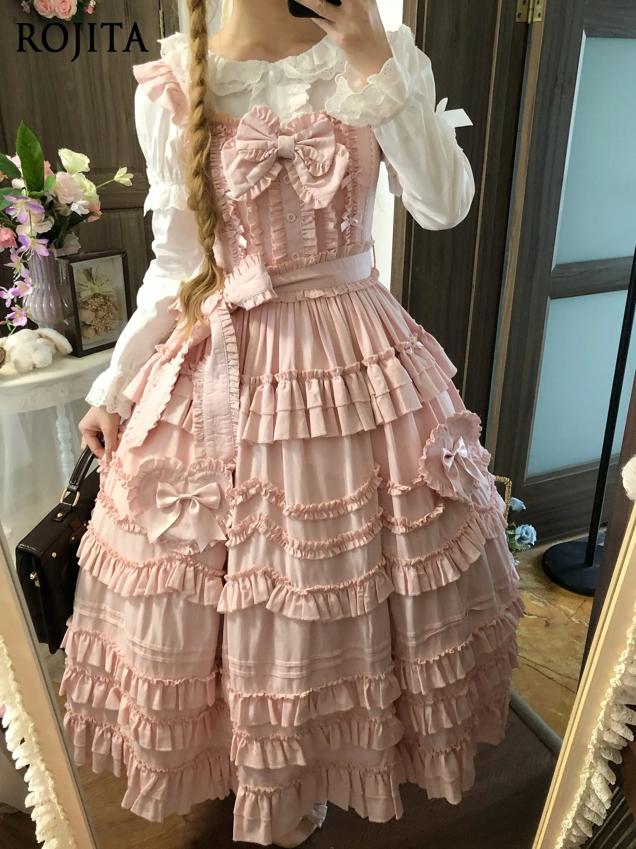

2026 Spring New Product Original Design Cla Series Sleeveless Lolita Dress Jsk Suspender Dress Sweet Blue Lolita Dress