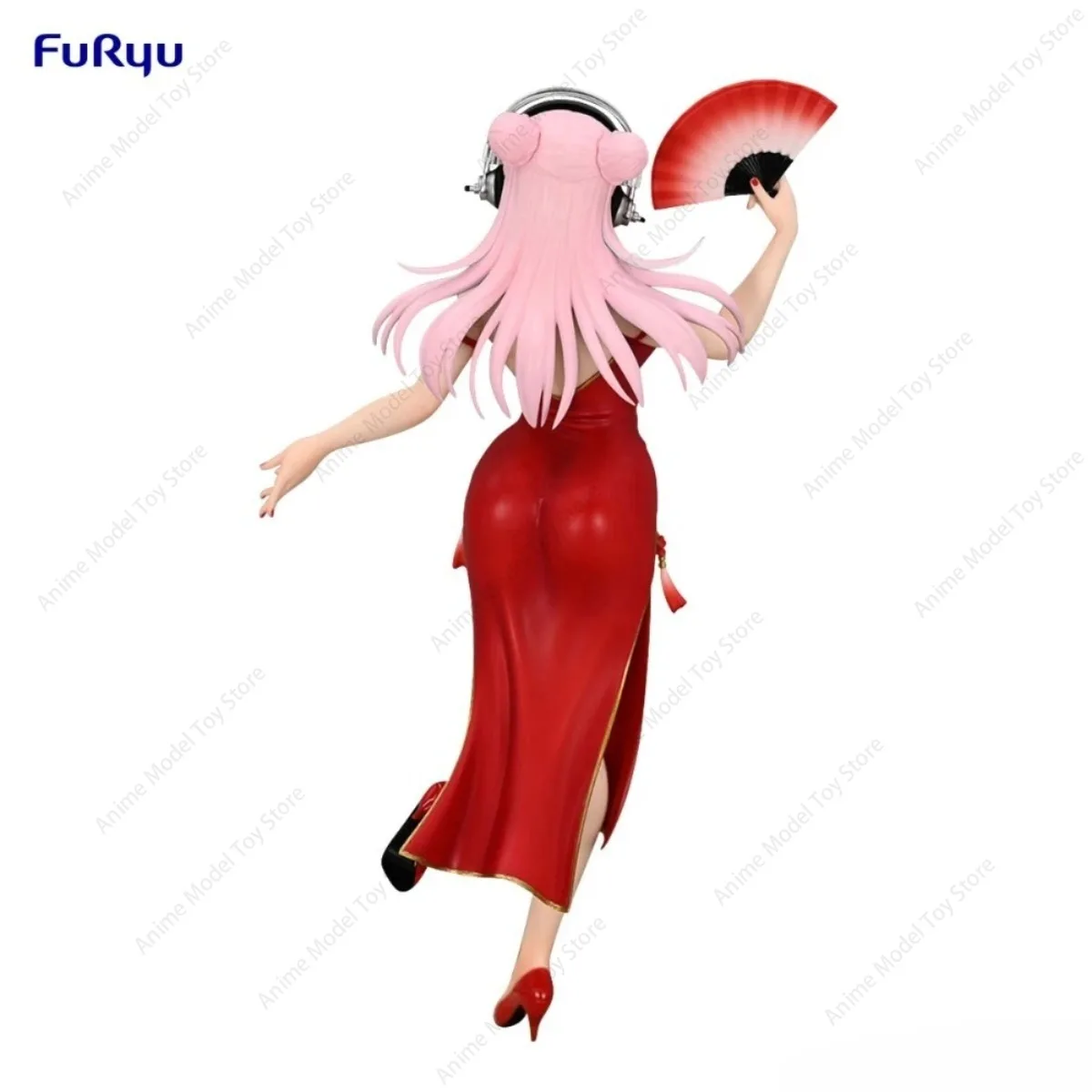 Original FuRyu in Stock Genuine Figures Super Sonico Trio-Try-iT Figure Chinese Dress Ver. Cheongsam Anime Model Kits Action Toy view 6