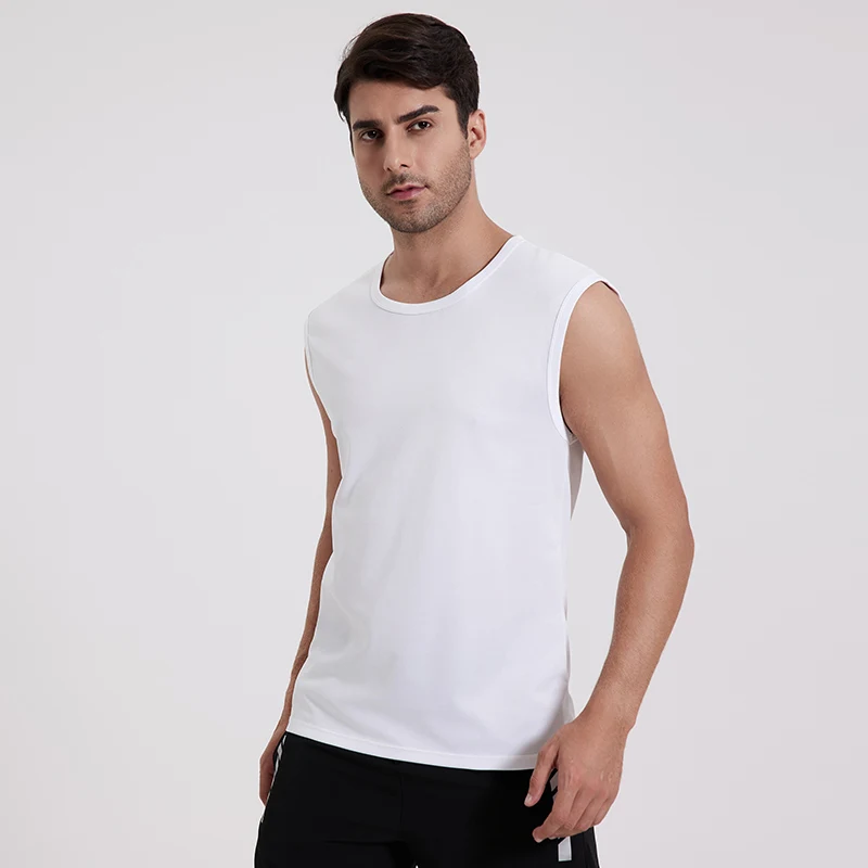 

3-Piece Set Of Summer Men's Sleeveless Vest Quick Drying Breathable Sports Fitness Comfortable Home Wear Fashionable Top