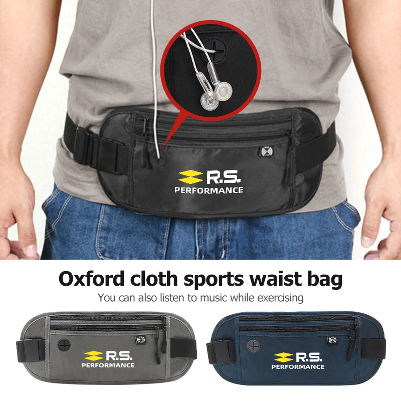 

Oxford Cloth Waist Belt Wallet Portable Phone Key Bag Pack For Renault Arkana Captur Twingo Talisman RS Line Logan Duster