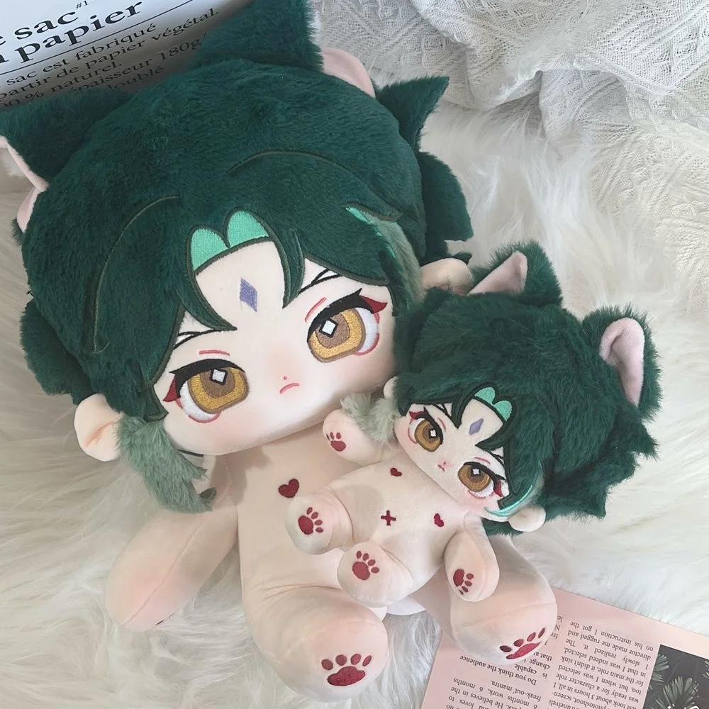 Genshin Impact Xiao Plush 20/40cm Stuffed Doll With Clothes Dress Up Game Cospslay Anime Soft Toy Pillow Cotton Figure Gifts