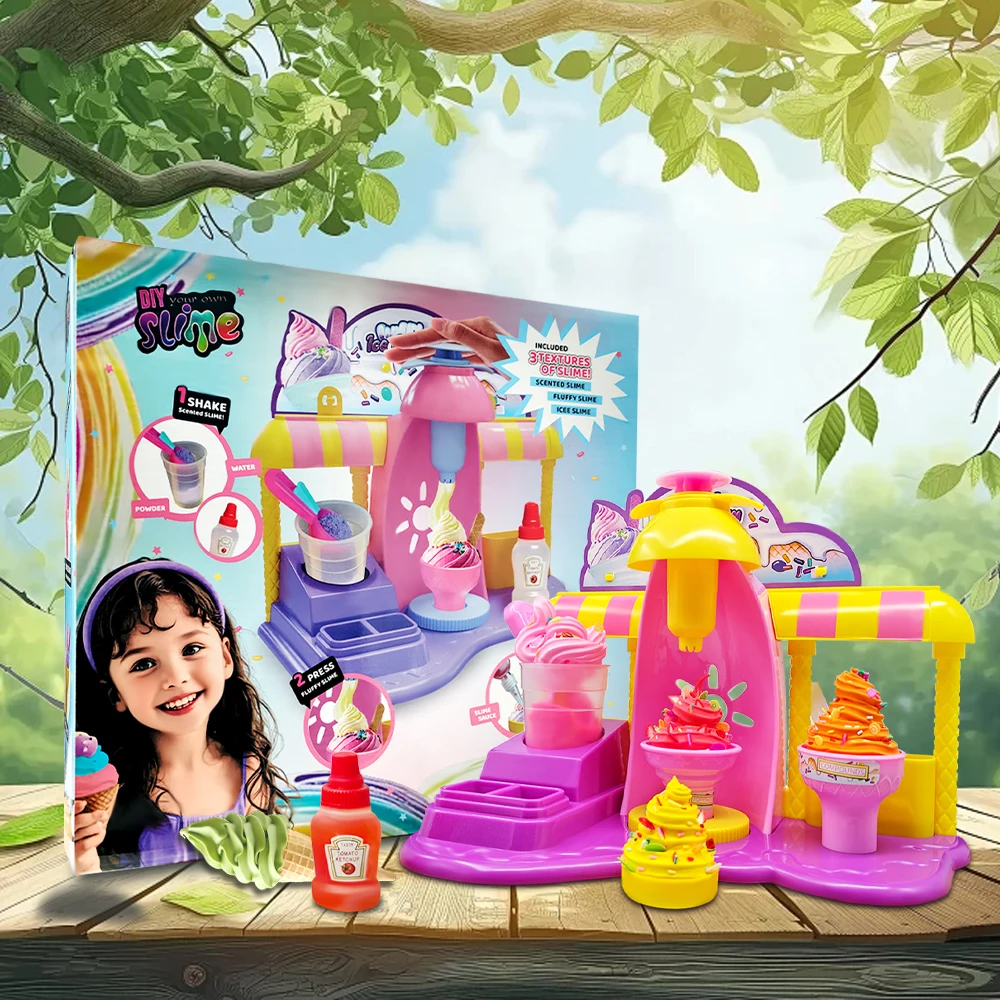 

Детский набор для создания слайма-мороженого, игрушка для самостоятельного творчества, имитация кухонной техники для приготовления мороженого, игрушки ручной работы, подарки на день рождения и Рождество для девочек и мальчиков